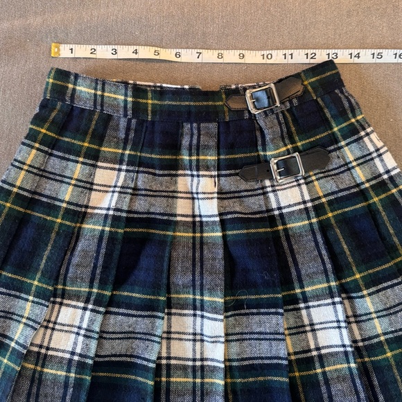Vintage Plaid Schoolgirl Pleated Skirt - Picture 3 of 4